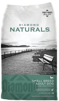 Dimond Naturals cordero y arroz para perros adultos de raza pequeña. Bolsa de 8.16 kg