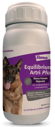 Equilibrium Arti Plus, Suplemento para Perros coadyuvante en la movilidad. Frasco con 60 Tabletas