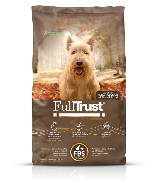 FullTrust Adulto Razas Pequeñas – Alimento Super Premium para Perro. Bolsa de 2 y 8 kg
