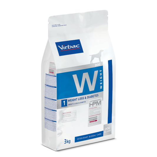 Virbac HPM Alimento para el Control de Peso y Diabetes para perro Adulto. Presentaciones de 3 y 12 kg.