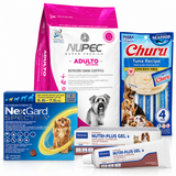 Kit de Adopción Perro Chico (3.6–7.5 kg) – Nupec Razas Pequeñas 8 kg + NexGard + Nutri Plus + Churu Dog