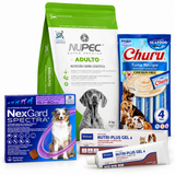 Kit de Adopción Perro Grande (15–30 kg) – Nupec Adulto 15 kg + NexGard + Nutri Plus + Churu Dog