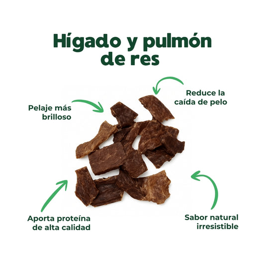 Dogger Snacks, Pelaje Brutal - Hígado y Pulmón de res