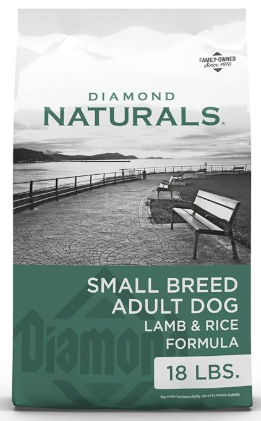 Dimond Naturals  cordero y arroz para perros adultos de raza pequeña. Bolsa de 8.16 kg