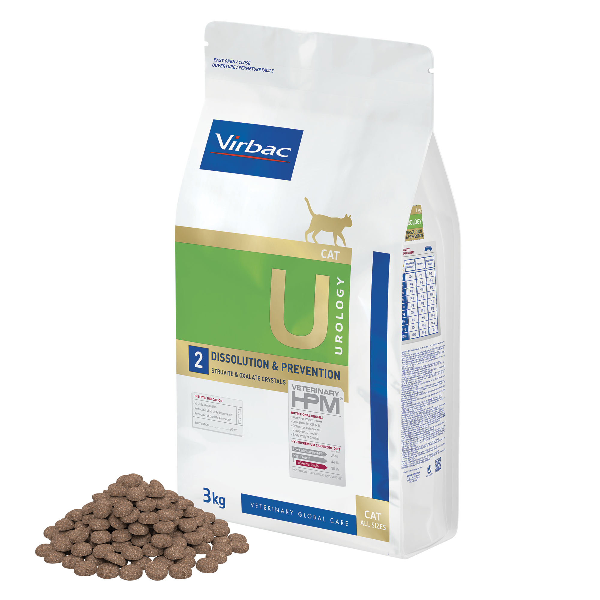 🐱Virbac Veterinary HPM Cat Urology Dissolution & Prevention – Soporte Urinario bolsa 3 kg
