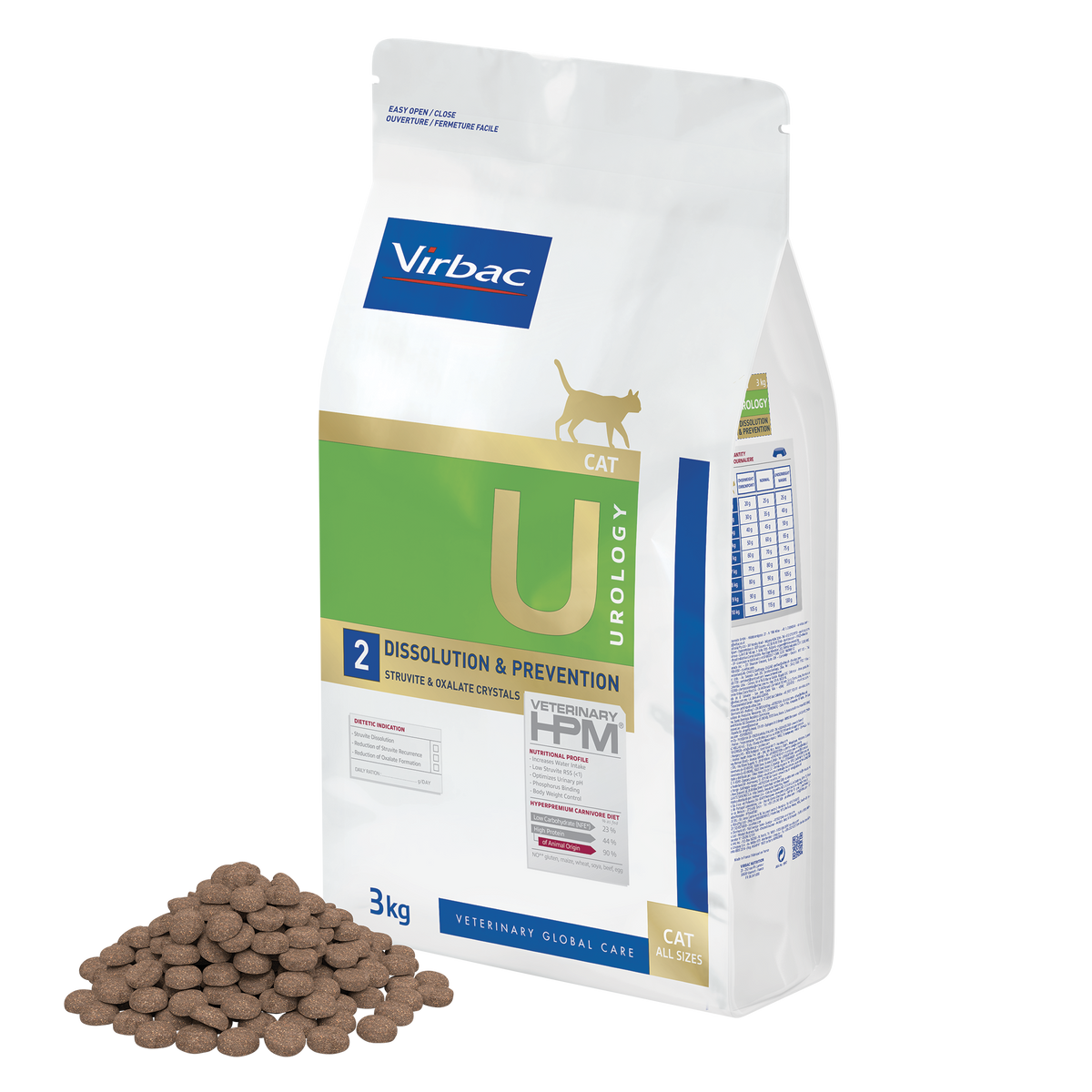 🐱Virbac Veterinary HPM Cat Urology Dissolution & Prevention – Soporte Urinario bolsa 3 kg