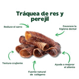Dogger Snacks Aliento Fresco - Tráquea de res con perejil