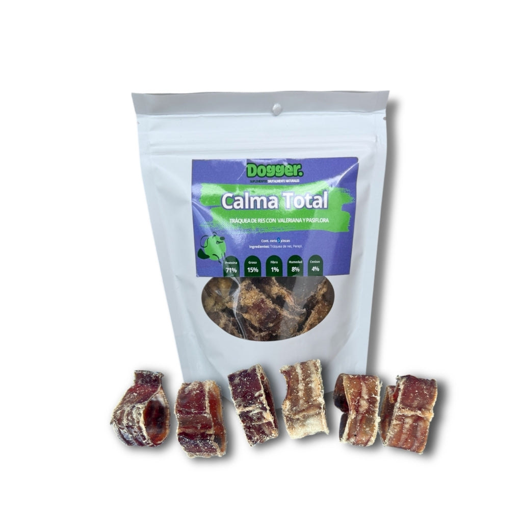 Dogger Snacks Calma Total - Tráquea de res con pasiflora