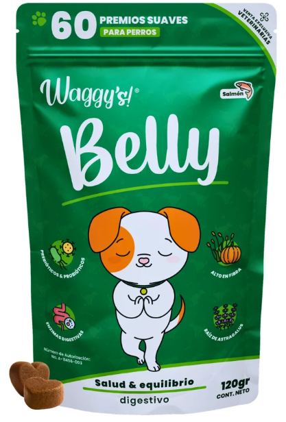 Waggy´s Belly - Probióticos para Digestión y Alergias en perros