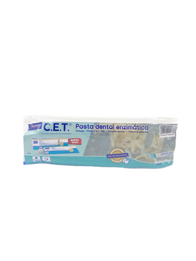 🐾 C.E.T. Pasta Dental y Cepillo – Cuidado Oral para Mascotas