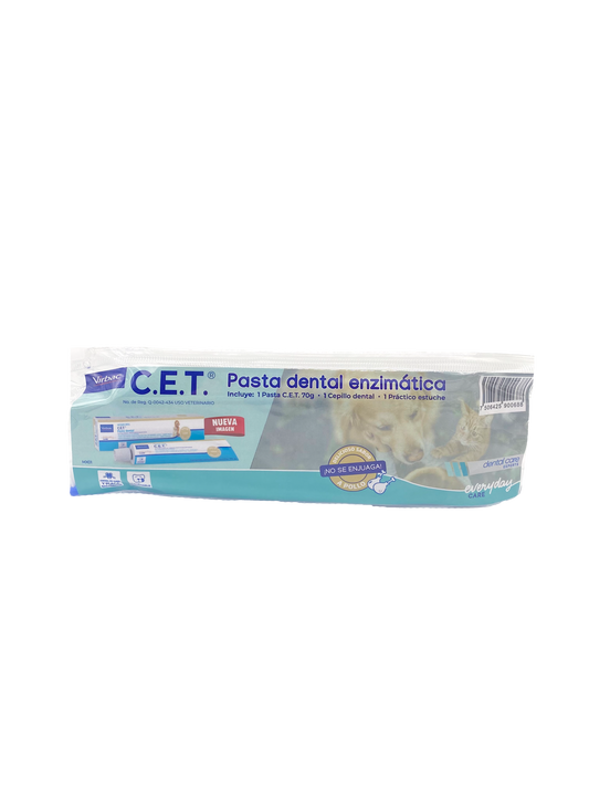 🐾 C.E.T. Pasta Dental y Cepillo – Cuidado Oral para Mascotas