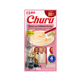 🐱 Inaba Churu atún -receta salmón – Premios Cremosos para Gatos con Sabor Irresistible.