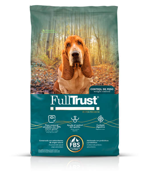 FullTrust Adulto Peso Ideal – Alimento Super Premium para Perro con Control de Peso. Bolsa 8 kg