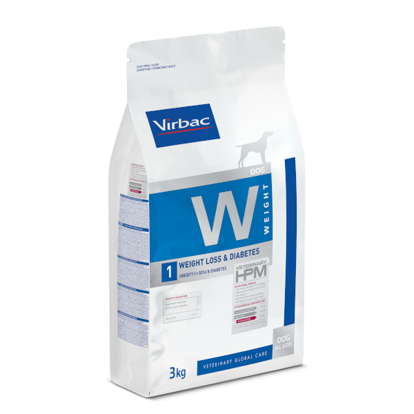 Virbac HPM Alimento para el Control de Peso y Diabetes para perro Adulto. Presentaciones de 3 y 12 kg.