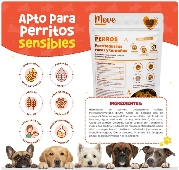 Waggy´s Move - Suplemento Articular para Movilidad y Dolor en Perros