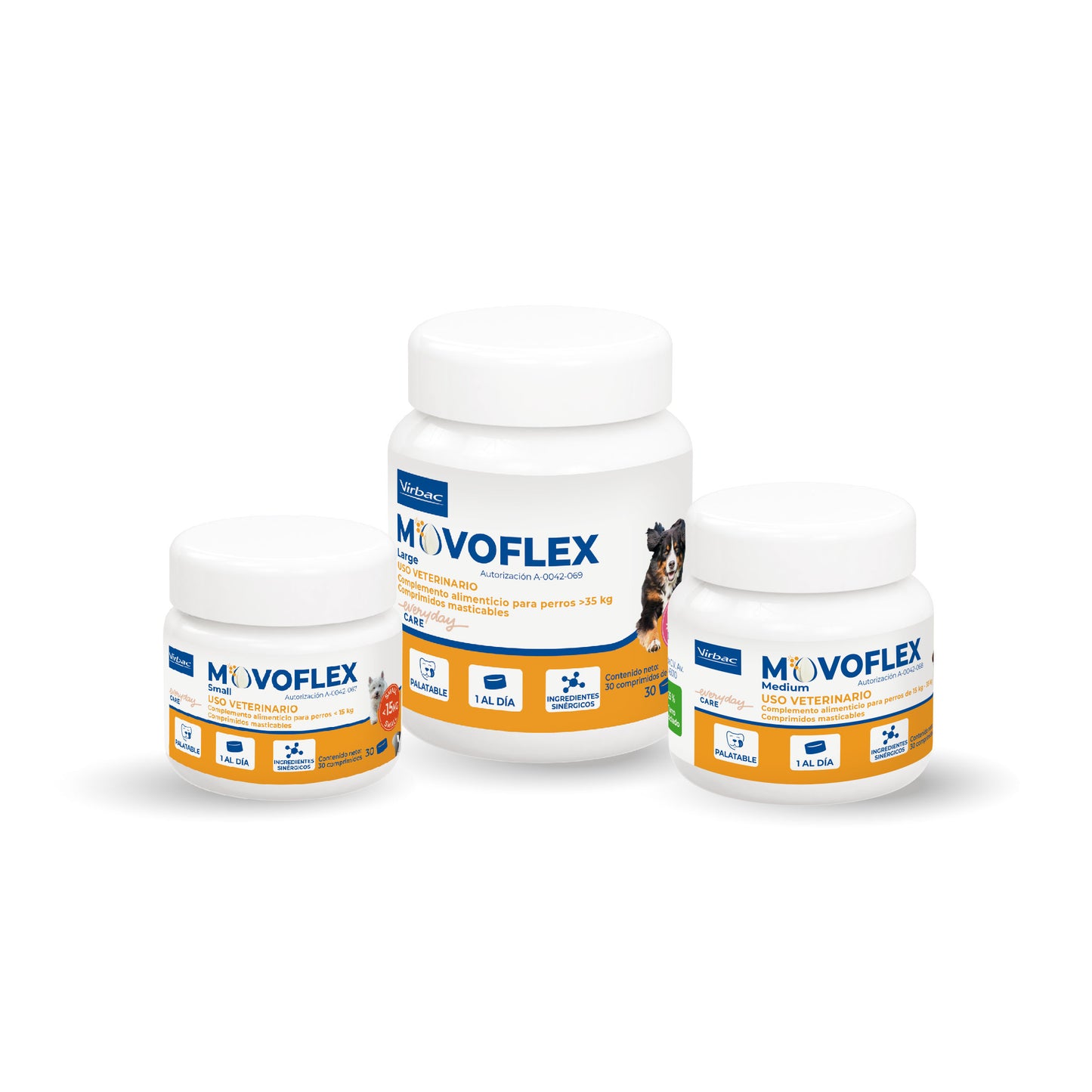 🐕‍🦺 Movoflex – Suplemento Avanzado para Articulaciones. Frasco con 30 comprimidos masticables.