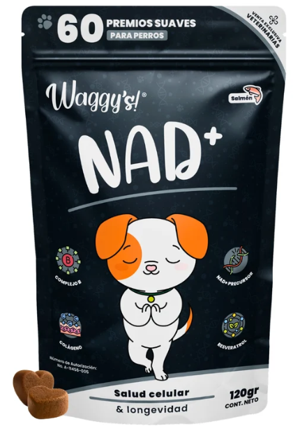 Waggy´s NAD+ - Suplemento Antienvejecimiento y Vitalidad para Perros