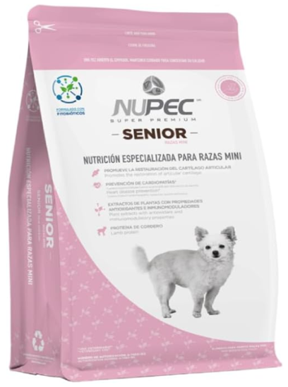 🐶 Nupec Razas Mini Senior – Alimento para Perros Mini Mayores de 7 Años. Presentación 3 kg.