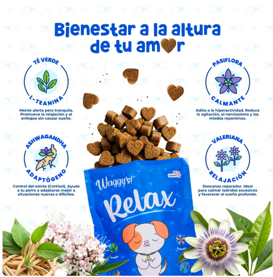 Waggy´s Relax - Relajante Natural para Ansiedad y Estrés