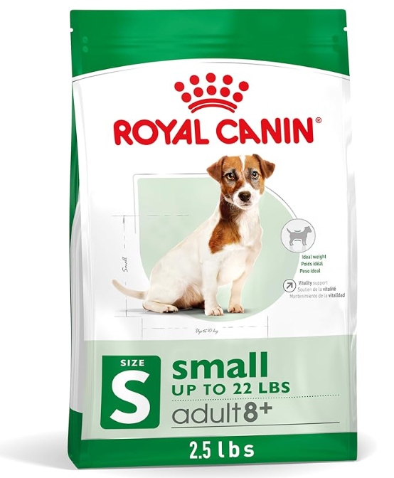 🐶 Royal Canin Small Adult +8 ,para Perros Pequeños Mayores de 8 Años (1.1 kg)