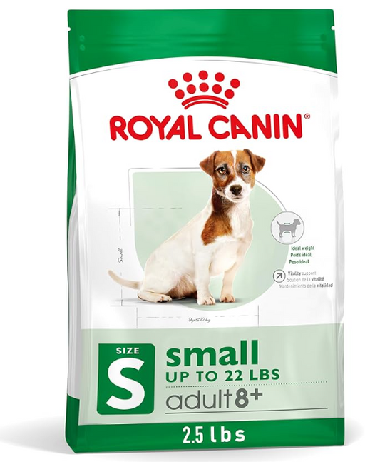 🐶 Royal Canin Small Adult +8 ,para Perros Pequeños Mayores de 8 Años (1.1 kg)