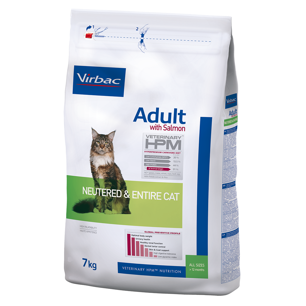🐱 Virbac HPM Gato Adulto Salmón – Esterilizados y Enteros