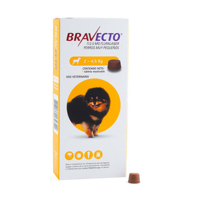 🐶 Bravecto Chew – Tableta Antipulgas y Garrapatas para Perros
