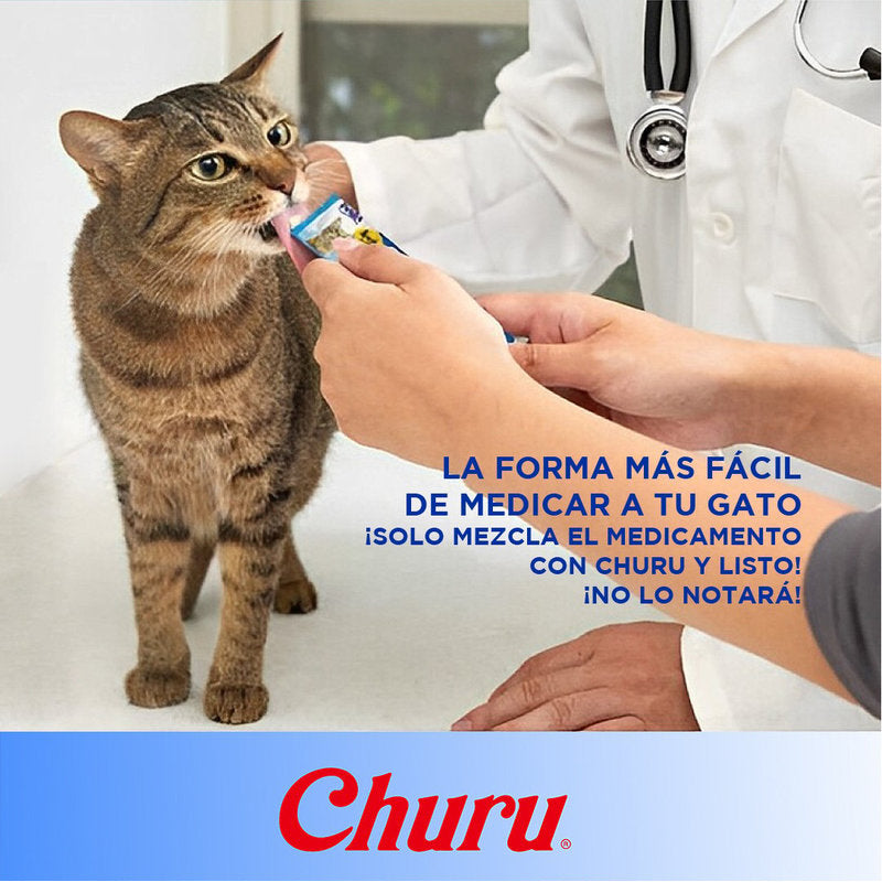 🐱 Inaba Churu Atún – Premios Cremosos para Gatos con Sabor Irresistible