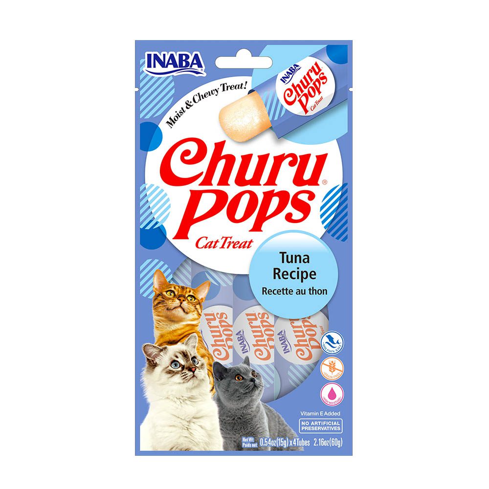 🐱 Inaba Churu Pops Atún – Premios Cremosos para Gatos con Sabor Irresistible