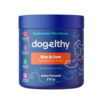 🐶 Dogelthy Skin & Coat – Suplemento para Piel Sana y Pelaje Brillante en Perros