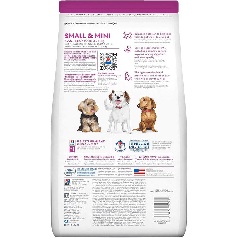 🐶 Hill's Science Diet Adult Small & Mini – Perros Adultos Raza Pequeña