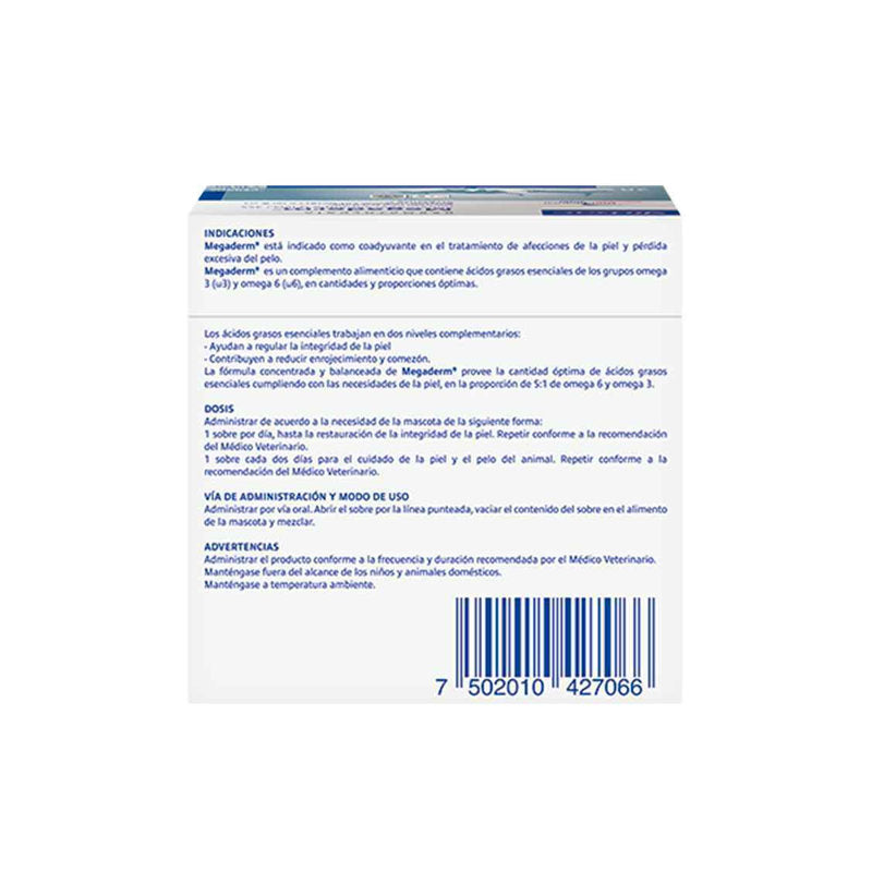 🐾 Virbac Megaderm – Suplemento de Omega 3 y 6 para Piel y Pelaje